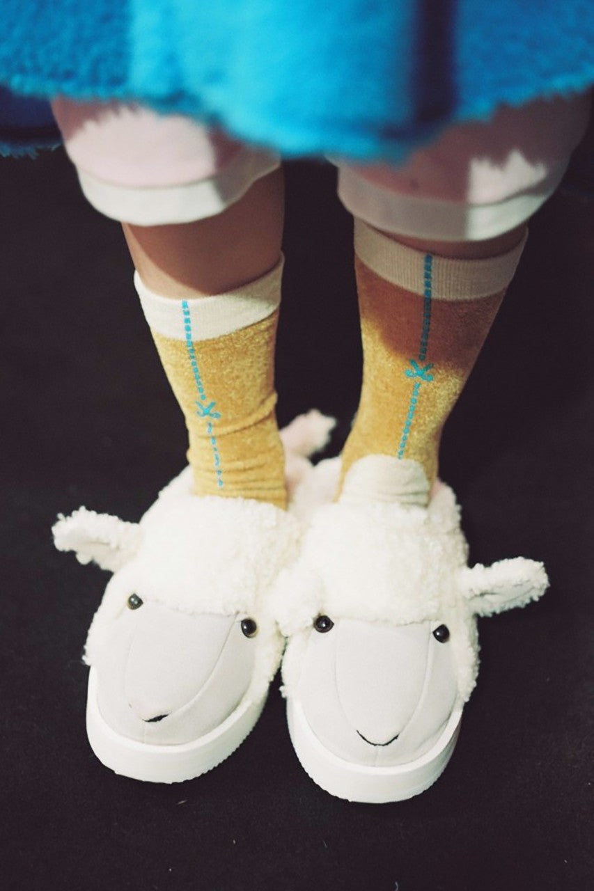 HYPEBEAST: DOUBLET & SUICOKE UNVEIL CHEEKY SHEEP SLIPPER COLLABORATION