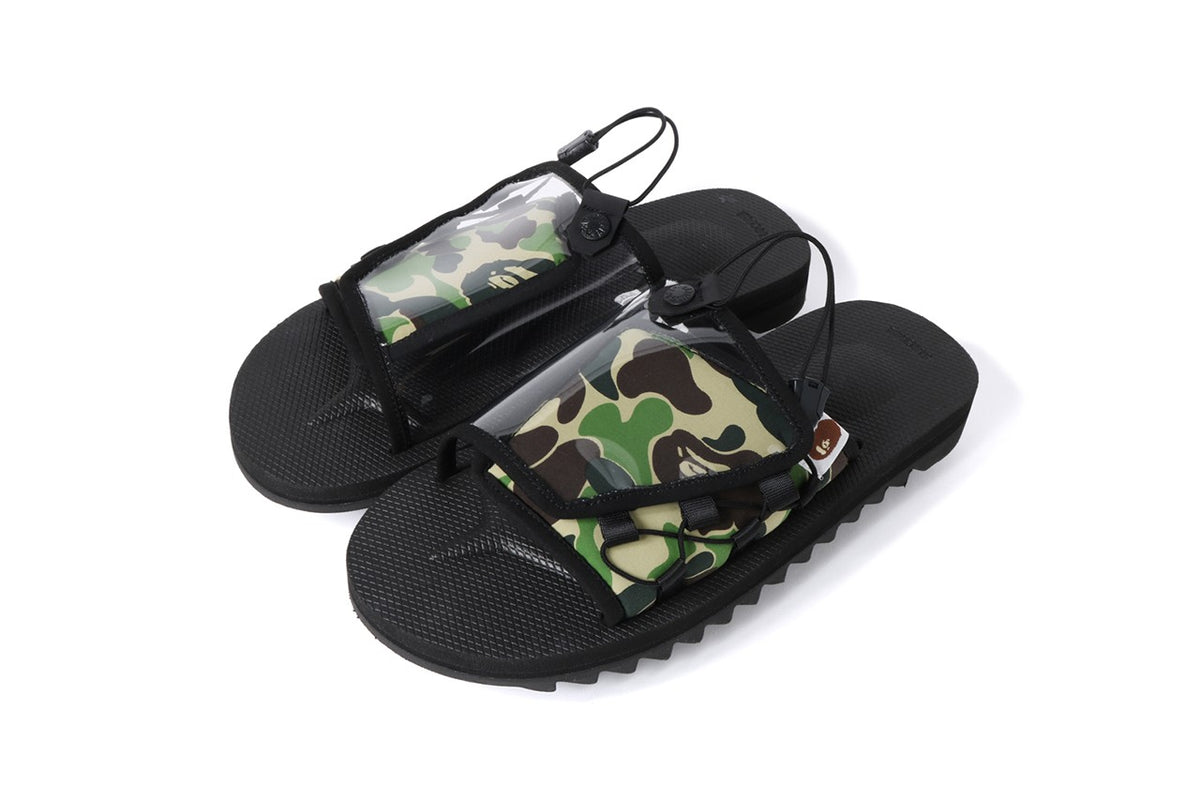 Bape x Suicoke Slides (GRxB) A BATHING APE X Suicoke Sandals, a collab that brings  main image 4