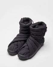 Load image into Gallery viewer, SUICOKE Furoshiki FUTON-HI Women’s low top ankle boots with black upper and Arctic Grip sole. From Fall/Winter 2023 collection on SUICOKE Official US &amp; Canada Webstore. S22WFH BLACK
