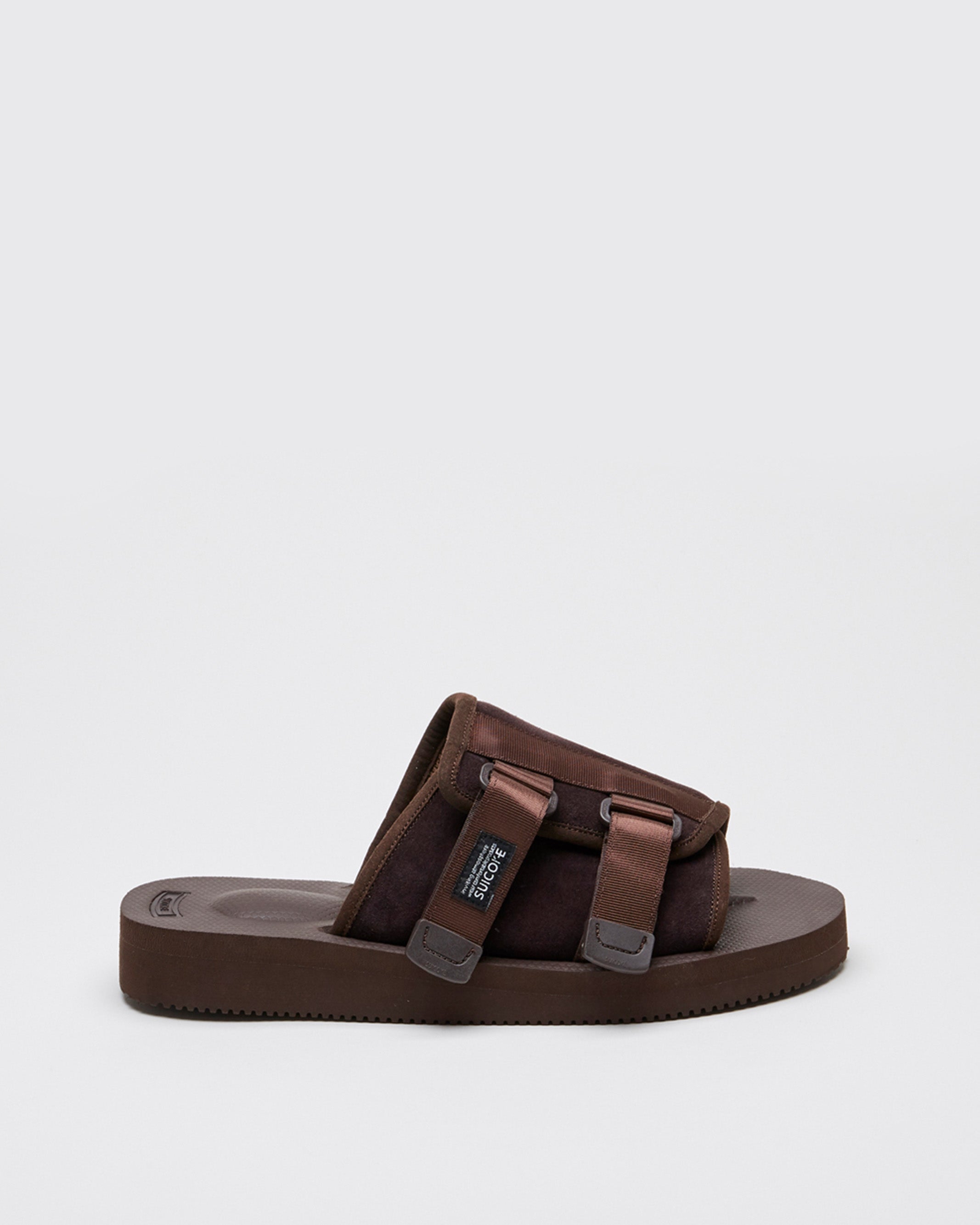 John Lewis Leather Backstrap Footbed Sandals, Dark Brown at John Lewis &  Partners